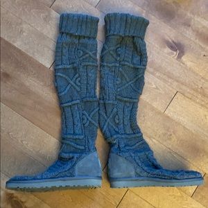 Grey Ugg Sweater Boots